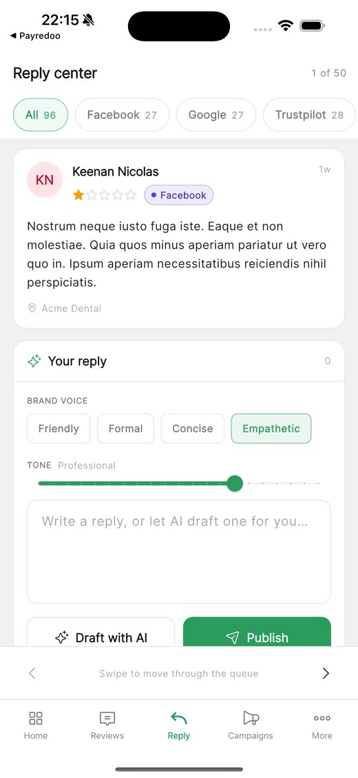Mobile reply center
